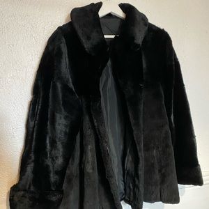 Vintage rabbit fur coat